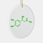 Adrenaline Moleculaire chemische formule Keramisch Ornament (Rechts)