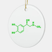 Adrenaline Moleculaire chemische formule Keramisch Ornament (Links)
