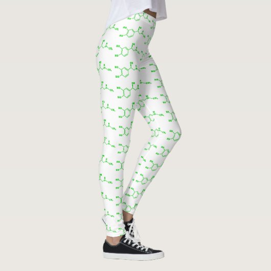 Adrenaline Moleculaire chemische formule Leggings (Rechts)
