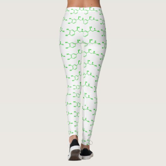 Adrenaline Moleculaire chemische formule Leggings (Achterkant)