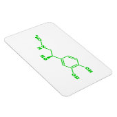 Adrenaline Moleculaire chemische formule Magneet (Rechterzijde)