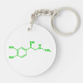 Adrenaline Moleculaire chemische formule Sleutelhanger (Achterkant)