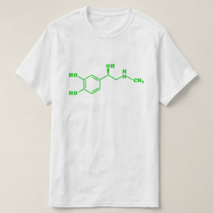 Adrenaline Moleculaire chemische formule T-shirt
