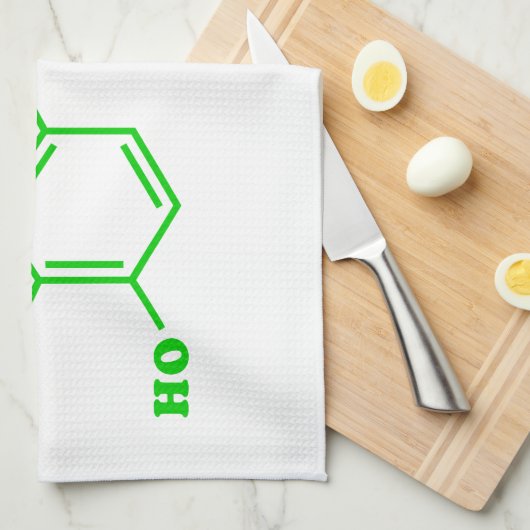 Adrenaline Moleculaire chemische formule Theedoek (Quarter Fold)