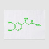 Adrenaline Moleculaire chemische formule Tissuepapier (Voorkant)