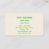 Adrenaline Moleculaire chemische formule Visitekaartje (Achterkant)