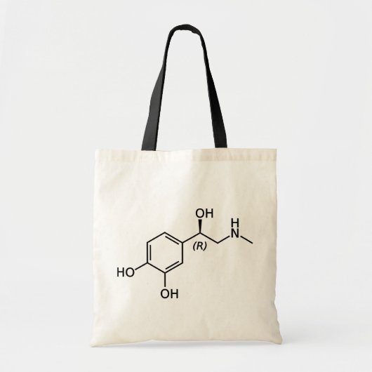 Adrenaline Molecuul Chemisch Diagram Tote Bag (Voorkant)