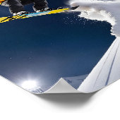 Adrenaline onder de sterren - Extreme Snowboarden Poster (Hoek)