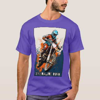 Adrenaline Rush Vuil Rijden Motorcross T-shirt