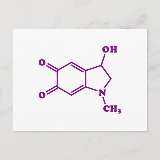 Adrenochroom moleculaire chemische formule briefkaart (Voorkant)