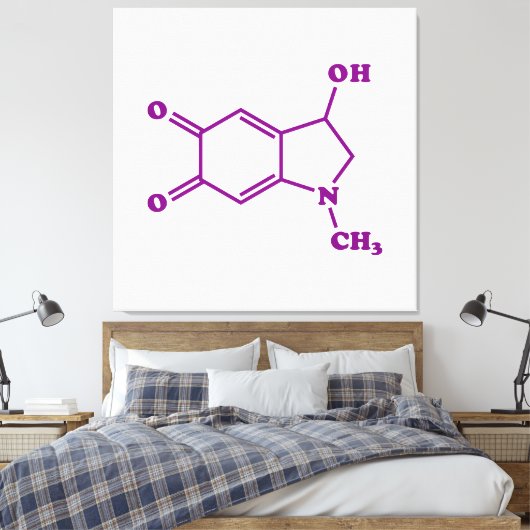 Adrenochroom moleculaire chemische formule canvas afdruk (Insitu (Slaapkamer))