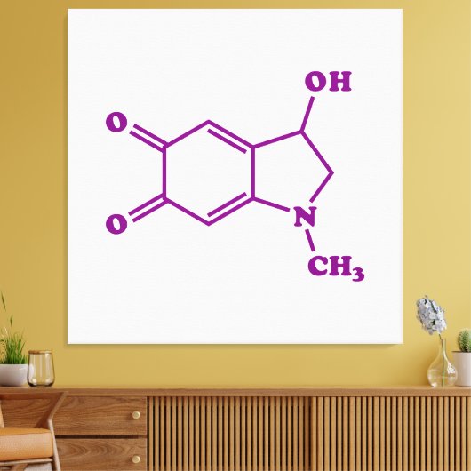 Adrenochroom moleculaire chemische formule canvas afdruk (Insitu (Woonkamer))