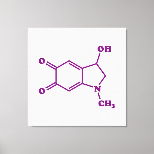 Adrenochroom moleculaire chemische formule canvas afdruk (Voorkant)