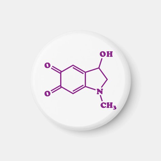 Adrenochroom moleculaire chemische formule magneet (Voorkant)