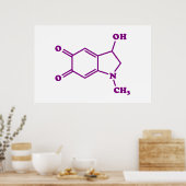 Adrenochroom moleculaire chemische formule poster (Keuken)