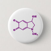 Adrenochroom moleculaire chemische formule ronde button 5,7 cm (Voorkant)