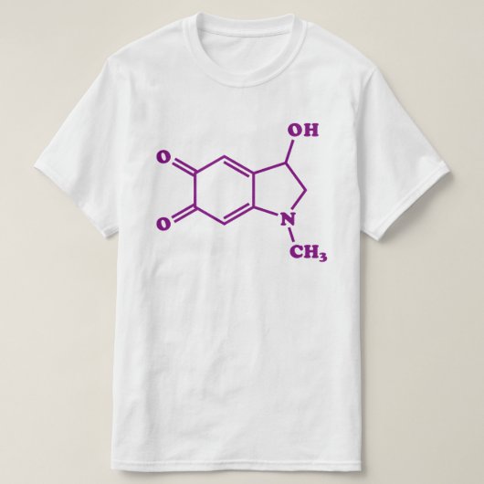Adrenochroom moleculaire chemische formule t-shirt (Design voorkant)