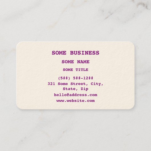 Adrenochroom moleculaire chemische formule visitekaartje (Achterkant)