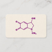 Adrenochroom moleculaire chemische formule visitekaartje (Voorkant)