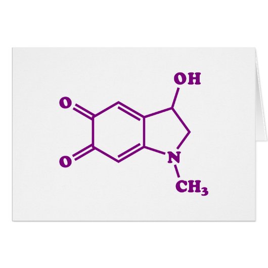 Adrenochroom moleculaire formule Kaart (Voorkant Horizontaal)