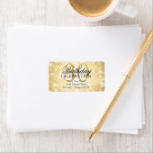Adres 30th Gold Winter Wonderland Etiket (Insitu)