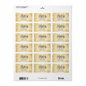 Adres 30th Gold Winter Wonderland Etiket (Full Sheet)