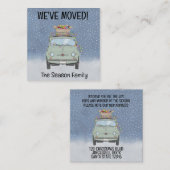 Adres Aankondiging Fiat 500 met Kerstverlichting (Voorkant / Achterkant)