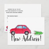 Adres Aankondiging kantoor 500 kerstboom Briefkaart (Voorkant / Achterkant)