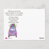 Adres Aankondiging kantoor 500 kerstcadeaus Briefkaart (Achterkant)