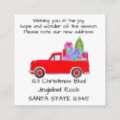 Adres Aankondiging van retournering kerstmis (Achterkant)