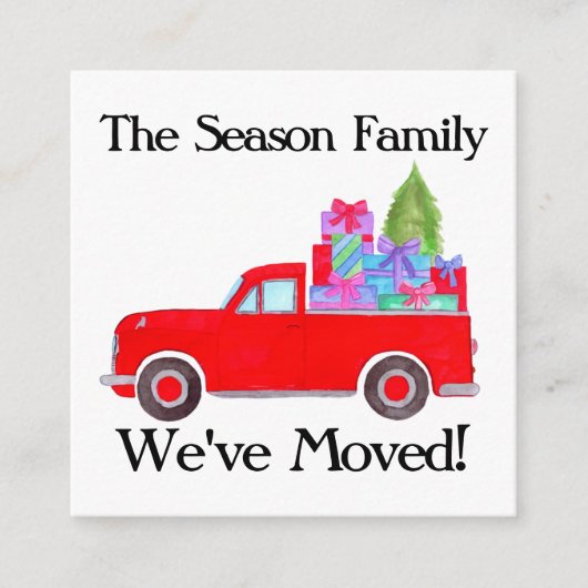 Adres Aankondiging van retournering kerstmis (Voorkant)