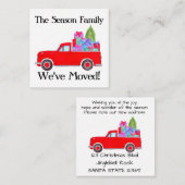 Adres Aankondiging van retournering kerstmis (Voorkant / Achterkant)