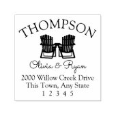 Adres Adirondack Chairs Zelfinktende Stempel (Design)