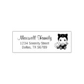 Adres baby Black Cat Pumpkin Zelfinktende Stempel (Design)