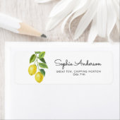 Adres Baby shower Lemon Etiket (Insitu)