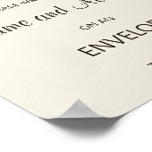 Adres Baby shower Woodland Fox en envelop Poster (Hoek)