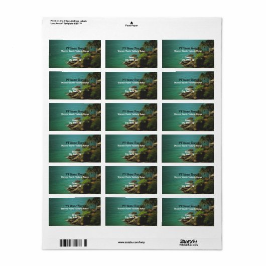 Adres Beach Dream 0026 Etiket (Full Sheet)