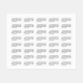 Adres bedrijfsnaam Telefoonnummer Aangepast Labels (Vel)