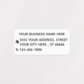 Adres bedrijfsnaam Telefoonnummer Aangepast Labels (Design 2)