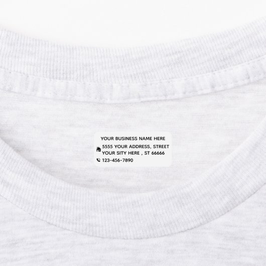 Adres bedrijfsnaam Telefoonnummer Aangepast Labels (Aangebracht)