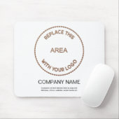 Adres bedrijfsnaam: wit muismat (Met muis)