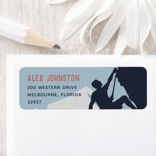 Adres bergbeklimmer etiket (Insitu)