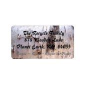 Adres Birch Bark 2 Etiket (Voorkant)