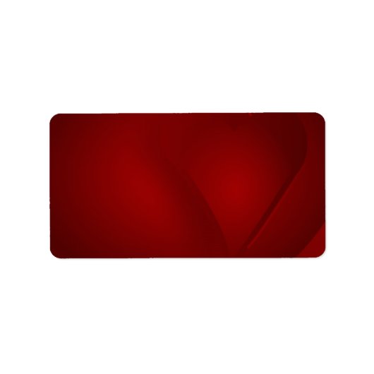 Adres Bloed Red Hearts Etiket (Voorkant)