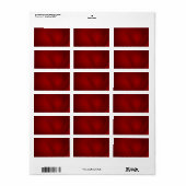 Adres Bloed Red Hearts Etiket (Full Sheet)