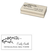 Adres bloedige filiaal rubberstempel (Gestempeld)