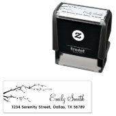 Adres bloedige filiaal  zelfinktende stempel (In situ)