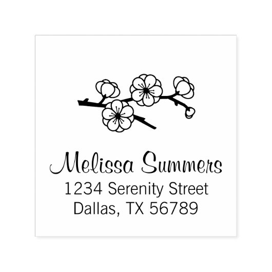 Adres bloedige filiaal  zelfinktende stempel (Design)