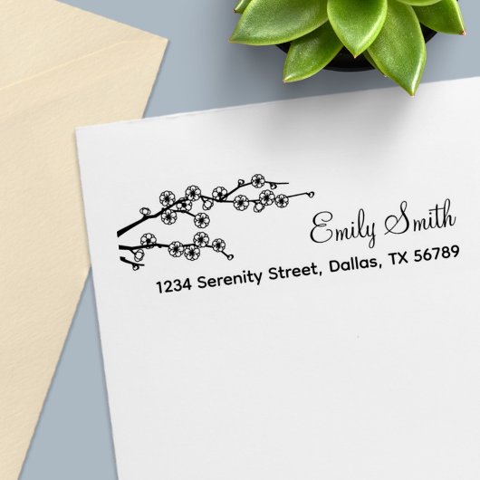 Adres bloedige filiaal  zelfinktende stempel