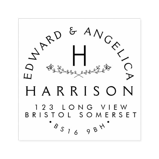 Adres bloem voor zakelijk gebruik, Persoonlijke bl Rubberstempel (Afrduk)